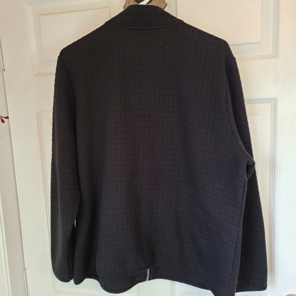 (1272) Karen Scott Sport Warm Up Jacket, Size XL, Color: Black - Picture 5 of 9